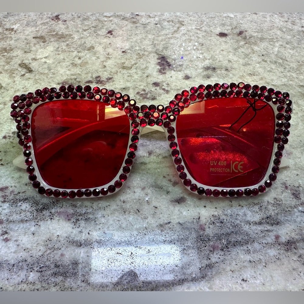 Unisex crystal sunnies sunglasses festival concert